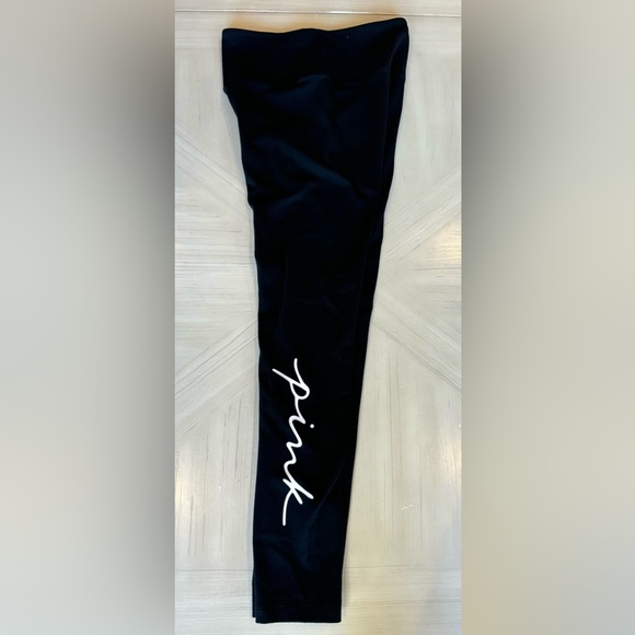 Victoria Secret - PINK COTTON HIGH-WAIST LEGGINGS - Black - Sz M - LIKE NEW!!! - Picture 12 of 12